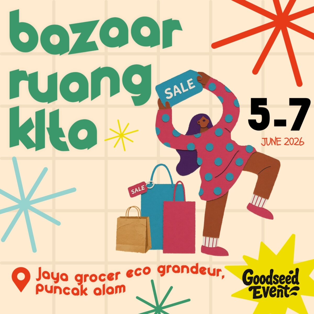 Bazaar Ruang Kita Eco Grandeur 5 Jun - 7 Jun